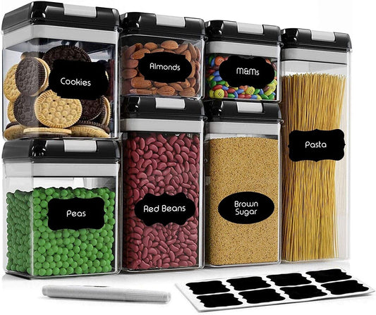 Set de 7 contenedores herméticos para cocina